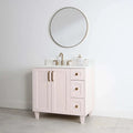 
                  
                    Bridgeport SLIM 36" Champagne Pink Bathroom Vanity, Left Sink Teodor Bathroom Vanity Canada
                  
                