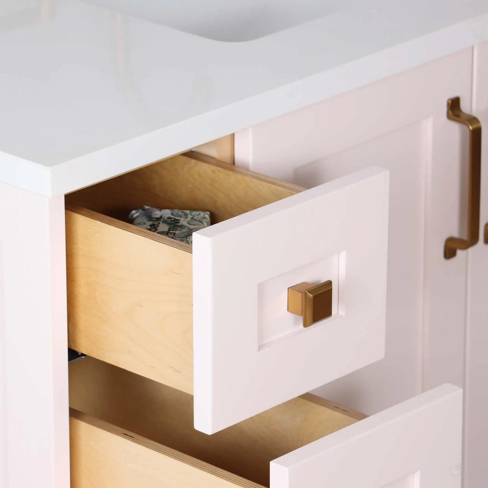 
                  
                    Bridgeport 36" Champagne Pink Bathroom Vanity, Right Sink
                  
                