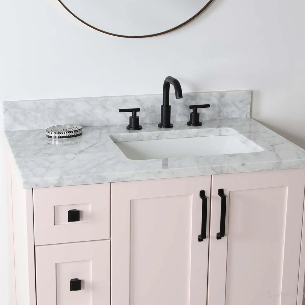 
                  
                    Bridgeport 36" Champagne Pink Bathroom Vanity, Right Sink
                  
                