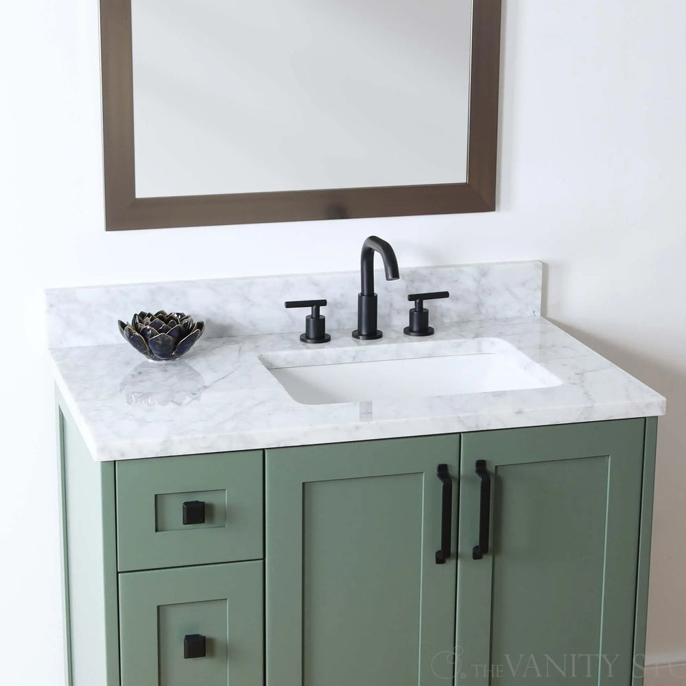 
                  
                    Bridgeport 36" Sage Green Bathroom Vanity, Right Sink
                  
                