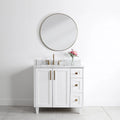 
                  
                    Bridgeport 36", Teodor® Satin White Vanity, Left Sink Teodor
                  
                
