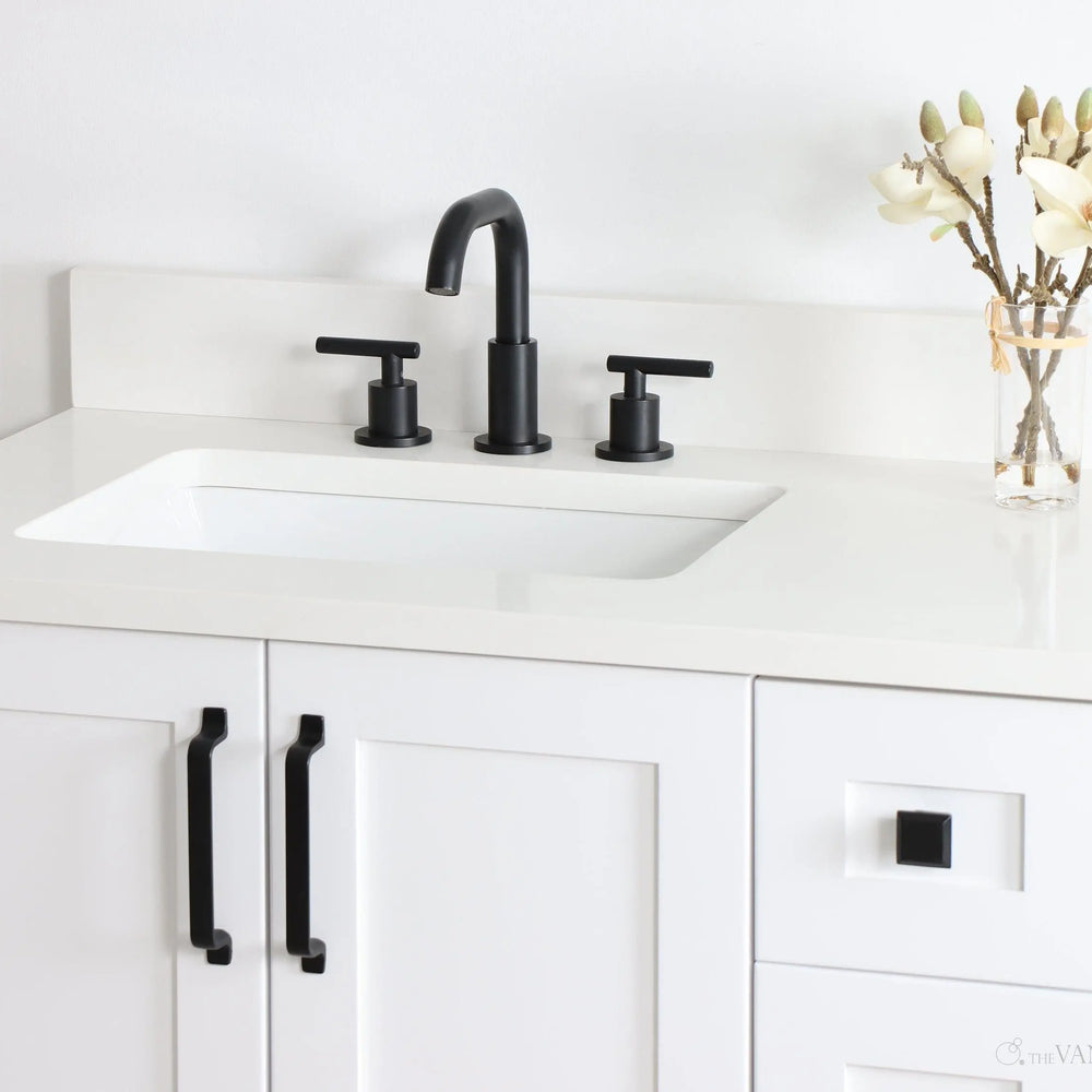 
                  
                    Bridgeport 36" Satin White Bathroom Vanity, Left Sink
                  
                