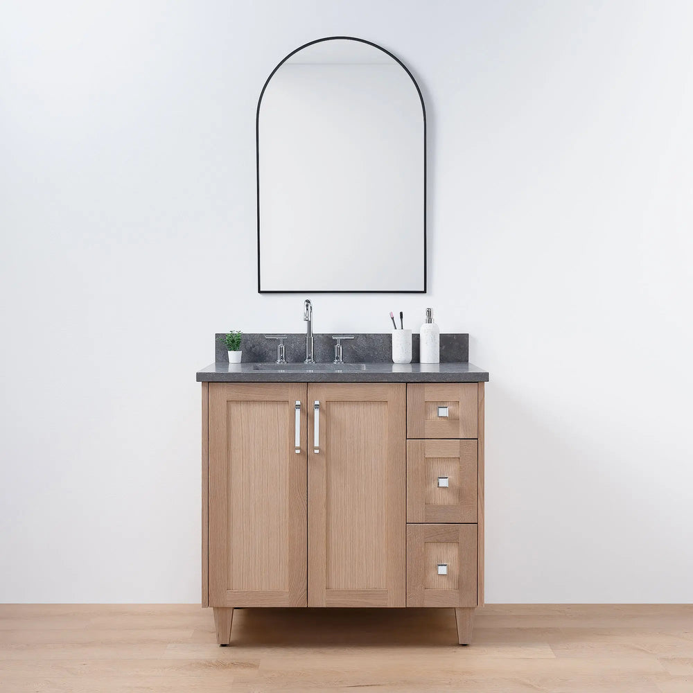 
                  
                    Bridgeport 36", Teodor® White Oak Vanity, Left Sink Teodor Bathroom VanityCanada
                  
                