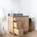 
                  
                    Bridgeport 36", Teodor® White Oak Vanity, Right Sink Teodor Bathroom VanityCanada
                  
                