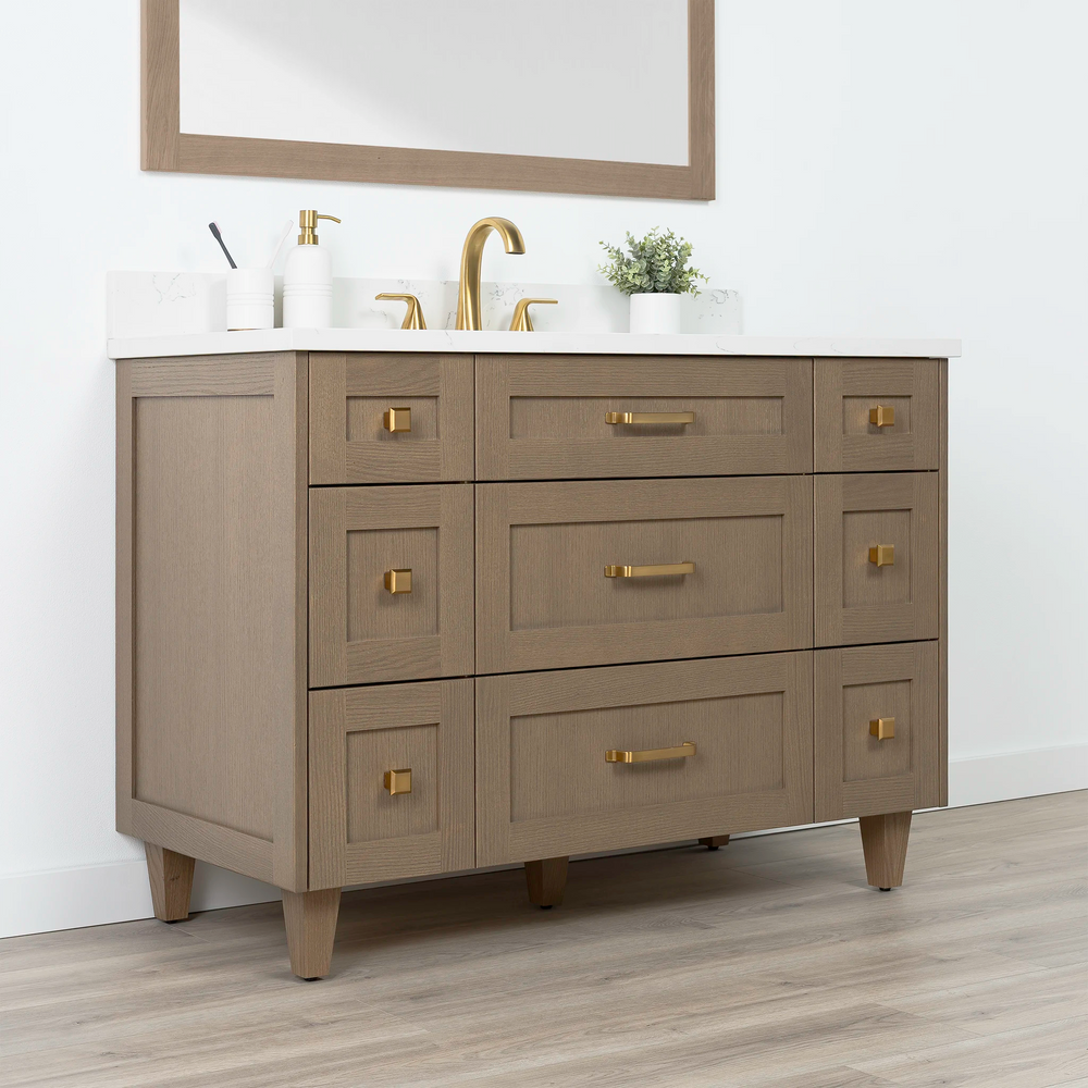 
                  
                    Bridgeport 48" Almond Coast Bathroom Vanity - All Drawers
                  
                