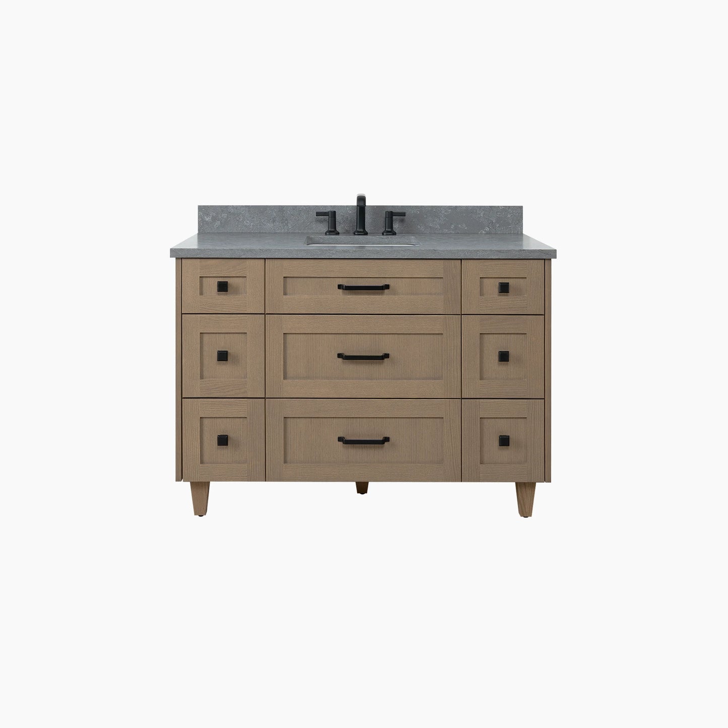 Bridgeport 48" Almond Coast Bathroom Vanity - All Drawers