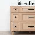 
                  
                    Bridgeport SLIM 48" White Oak Bathroom Vanity - All Drawers Teodor Bathroom Vanity Canada
                  
                