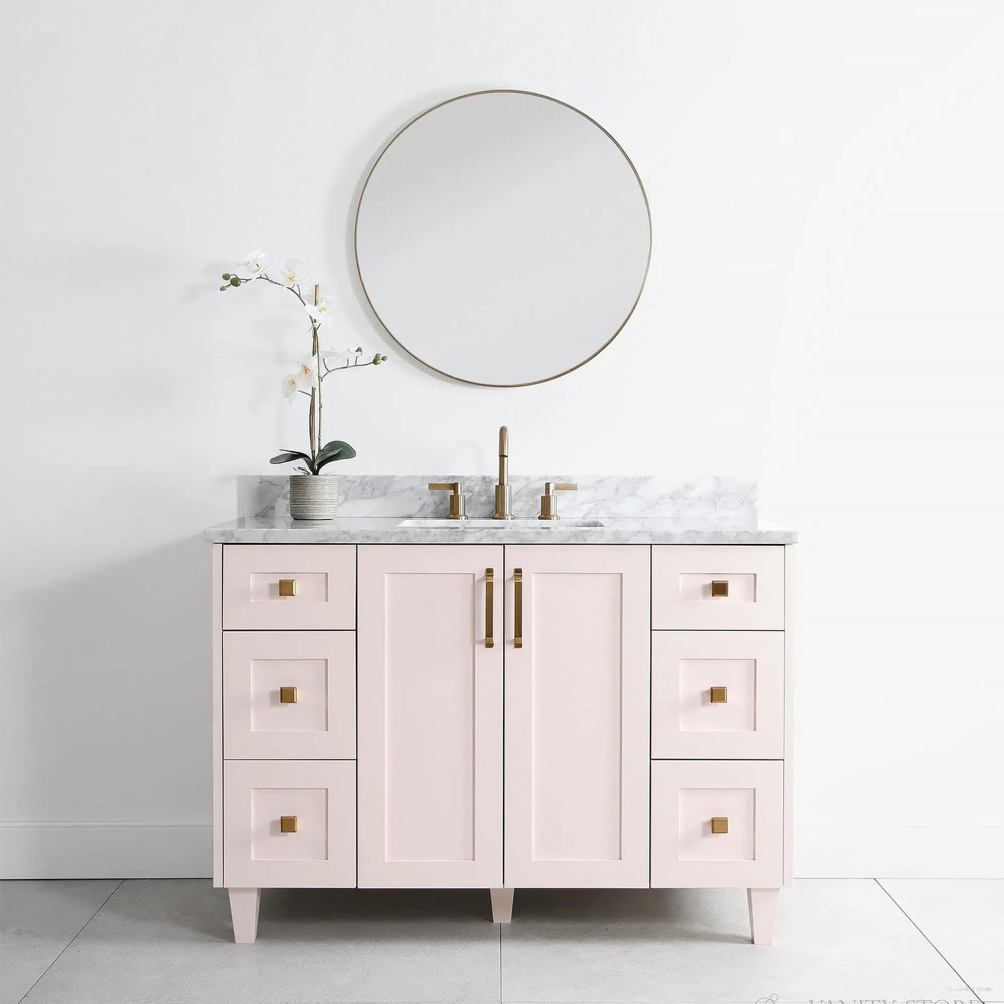 Bridgeport 48", Teodor® Champagne Pink Vanity Teodor Bathroom VanityCanada