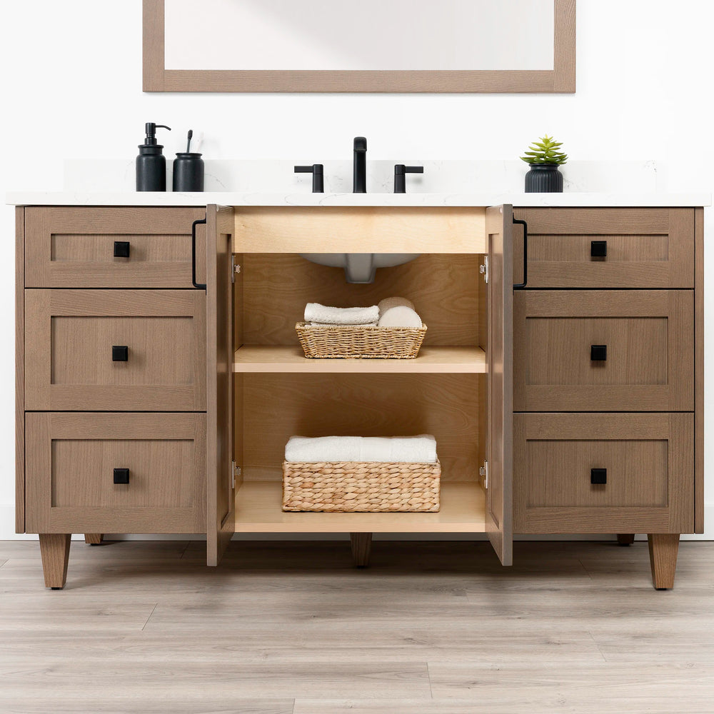 
                  
                    Bridgeport 60" Almond Coast Bathroom Vanity
                  
                