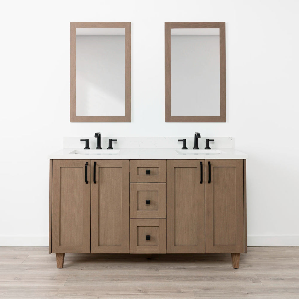 
                  
                    Bridgeport 60" Almond Coast Bathroom Vanity, Double Sink
                  
                