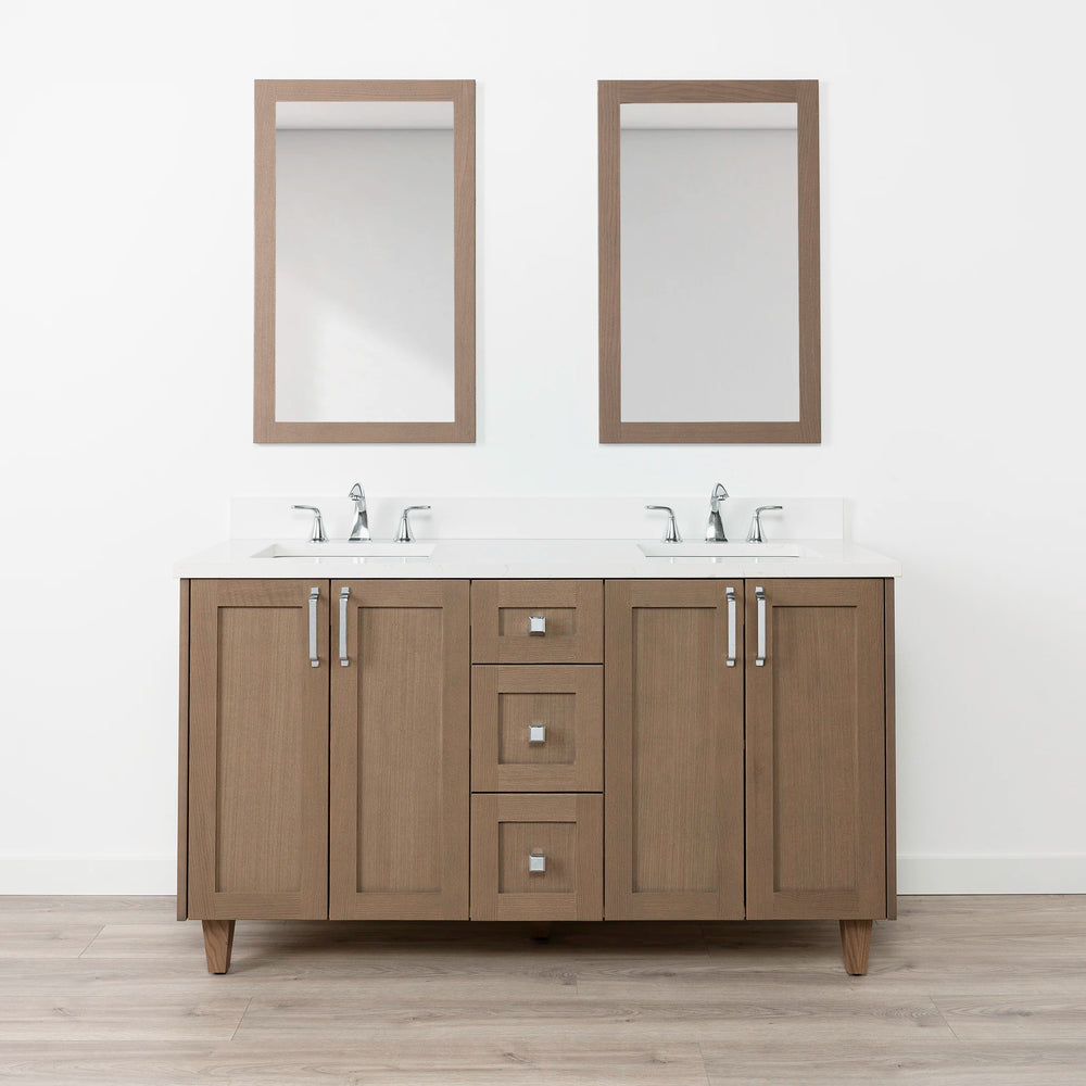 
                  
                    Bridgeport 60" Almond Coast Bathroom Vanity, Double Sink
                  
                