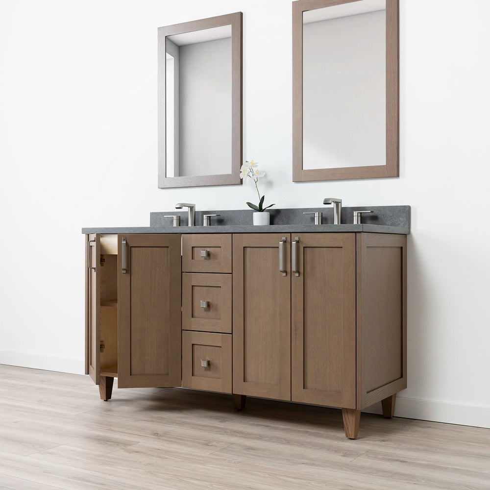 
                  
                    Bridgeport 60" Almond Coast Bathroom Vanity, Double Sink
                  
                