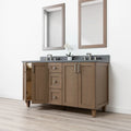 
                  
                    Bridgeport SLIM 60" Almond Coast Bathroom Vanity, Double Sink Teodor Bathroom Vanity Canada
                  
                
