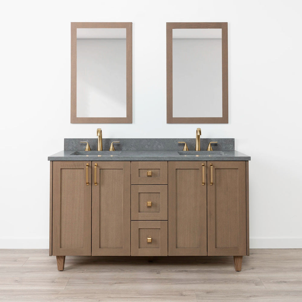 
                  
                    Bridgeport 60" Almond Coast Bathroom Vanity, Double Sink
                  
                