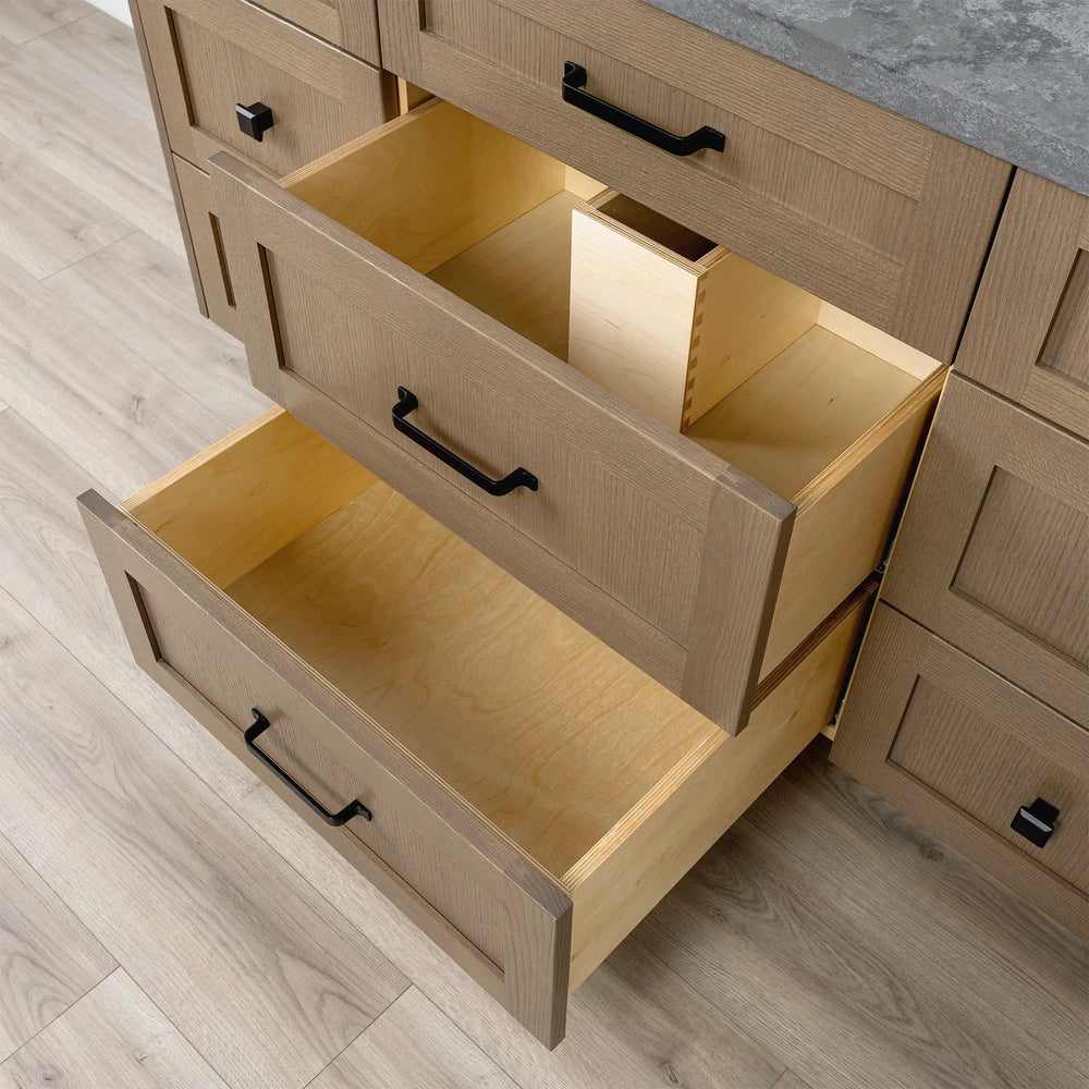 
                  
                    Bridgeport 60" Almond Coast Bathroom Vanity - All Drawers
                  
                