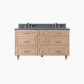 
                  
                    Bridgeport SLIM 60" White Oak Bathroom Vanity, Double Sink - All Drawers Teodor Bathroom Vanity Canada
                  
                