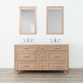 
                  
                    Bridgeport SLIM 60" White Oak Bathroom Vanity, Double Sink - All Drawers Teodor Bathroom Vanity Canada
                  
                