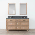 
                  
                    Bridgeport SLIM 60" White Oak Bathroom Vanity, Double Sink - All Drawers Teodor Bathroom Vanity Canada
                  
                