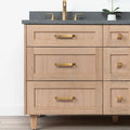 
                  
                    Bridgeport SLIM 60" White Oak Bathroom Vanity, Double Sink - All Drawers Teodor Bathroom Vanity Canada
                  
                