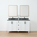 
                  
                    Bridgeport 60" Satin White Bathroom Vanity, Double Sink
                  
                
