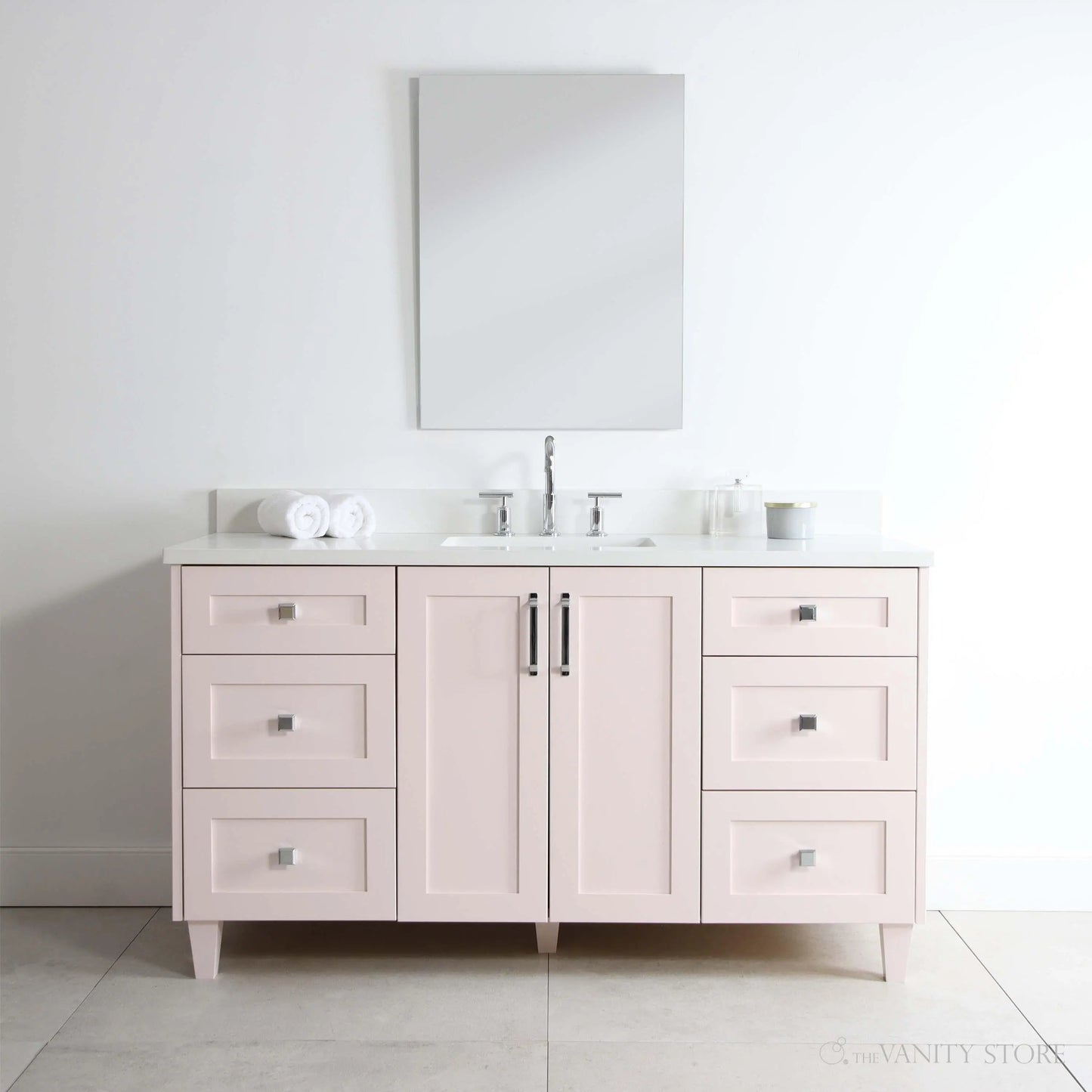 Bridgeport 60", Teodor® Champagne Pink Vanity Teodor Bathroom VanityCanada