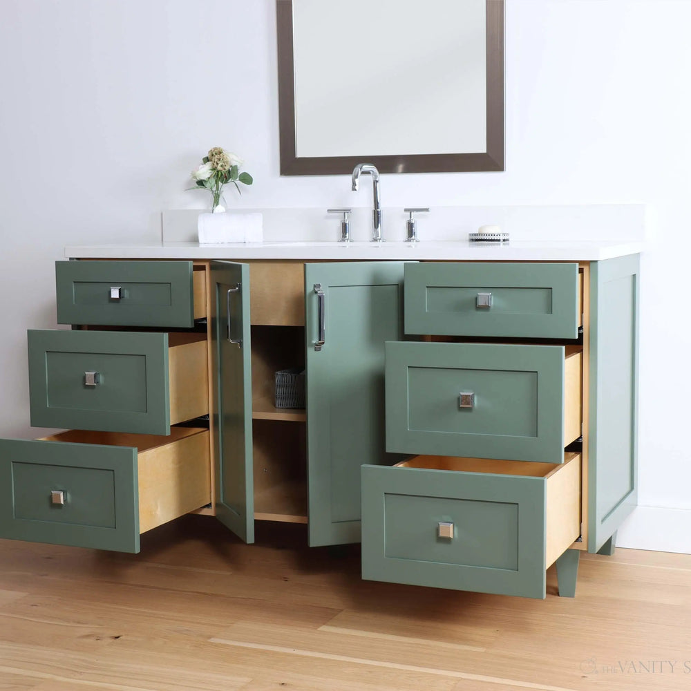 
                  
                    Bridgeport 60" Sage Green Bathroom Vanity
                  
                