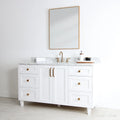 
                  
                    Bridgeport 60" Satin White Bathroom Vanity
                  
                