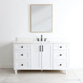 
                  
                    Bridgeport 60" Satin White Bathroom Vanity
                  
                