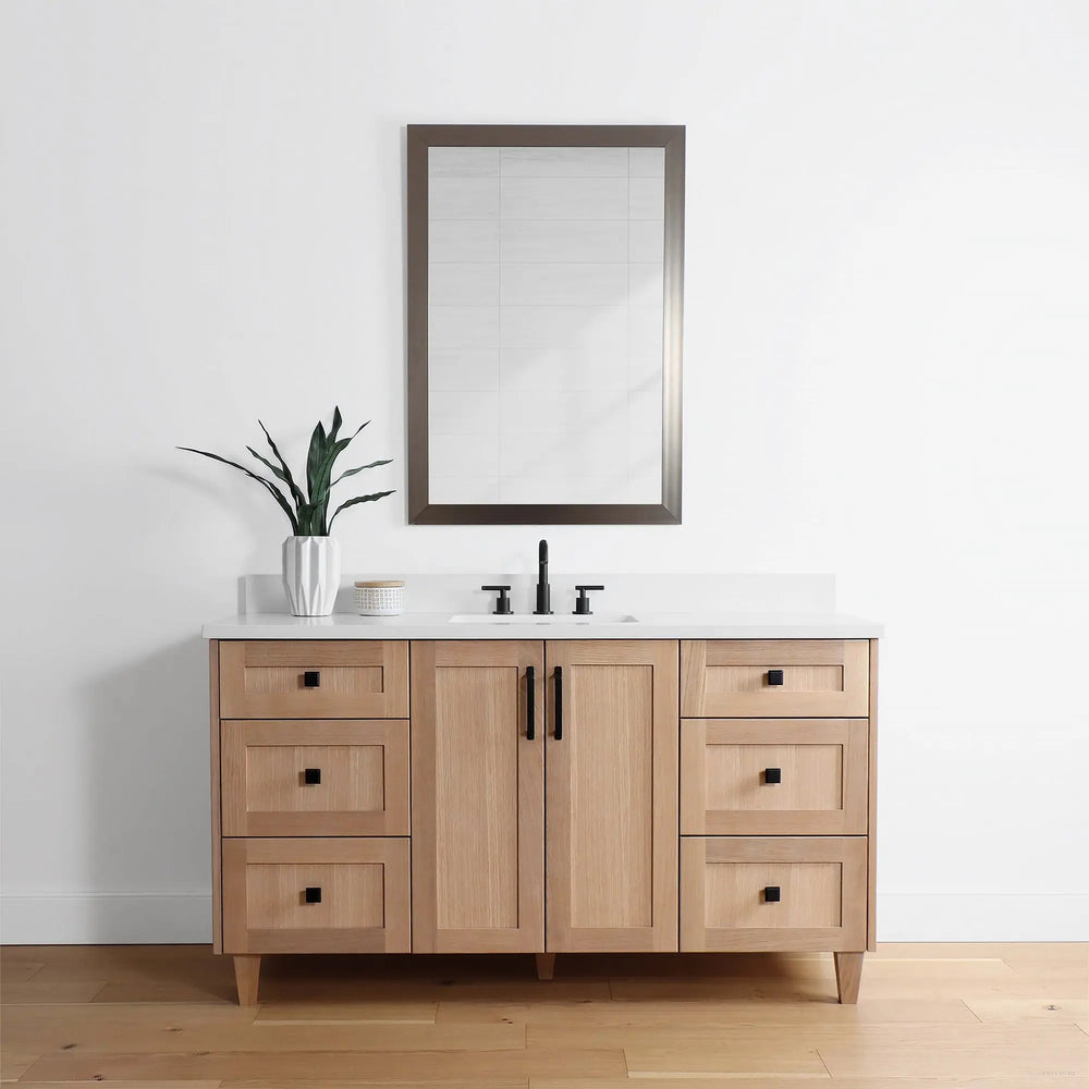 Bridgeport 60", Teodor® White Oak Vanity Teodor Bathroom VanityCanada