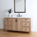 
                  
                    Bridgeport 60" White Oak Bathroom Vanity
                  
                
