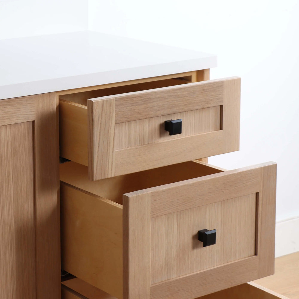 
                  
                    Bridgeport 60" White Oak Bathroom Vanity
                  
                