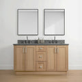 
                  
                    Bridgeport 60" White Oak Bathroom Vanity, Double Sink
                  
                
