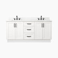 
                  
                    Bridgeport 72" Satin White Bathroom Vanity, Double Sink
                  
                