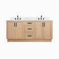 
                  
                    Bridgeport 72" White Oak Bathroom Vanity, Double Sink
                  
                