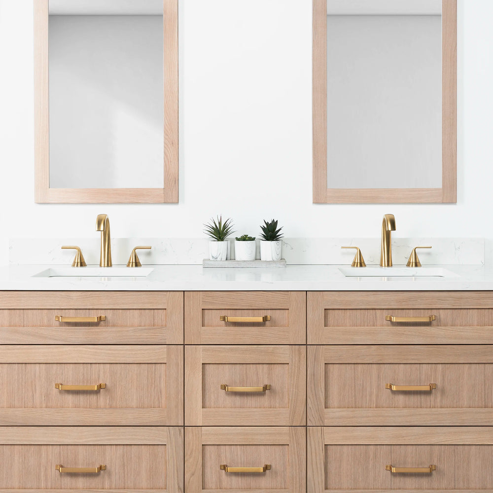 
                  
                    Bridgeport 72" White Oak Bathroom Vanity, Double Sink w/ Drawers
                  
                