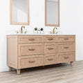 
                  
                    Bridgeport SLIM 72" White Oak Bathroom Vanity, Double Sink - All Drawers Teodor Bathroom Vanity Canada
                  
                