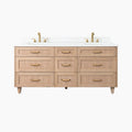 
                  
                    Bridgeport SLIM 72" White Oak Bathroom Vanity, Double Sink - All Drawers Teodor Bathroom Vanity Canada
                  
                