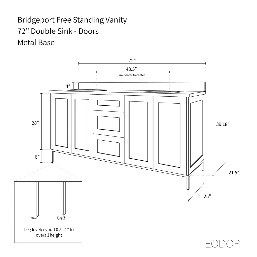 
                  
                    Bridgeport 72" White Oak Bathroom Vanity, Double Sink
                  
                