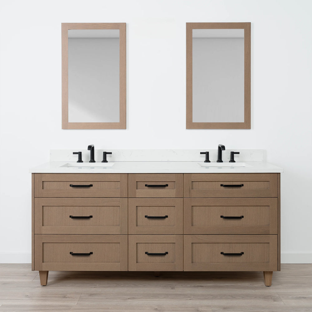 
                  
                    Bridgeport 72" Almond Coast Bathroom Vanity, Double Sink - All Drawers
                  
                