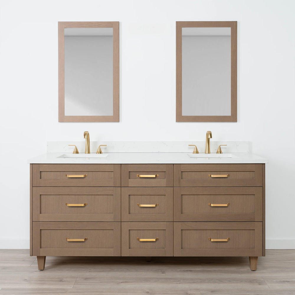 
                  
                    Bridgeport 72" Almond Coast Bathroom Vanity, Double Sink - All Drawers
                  
                