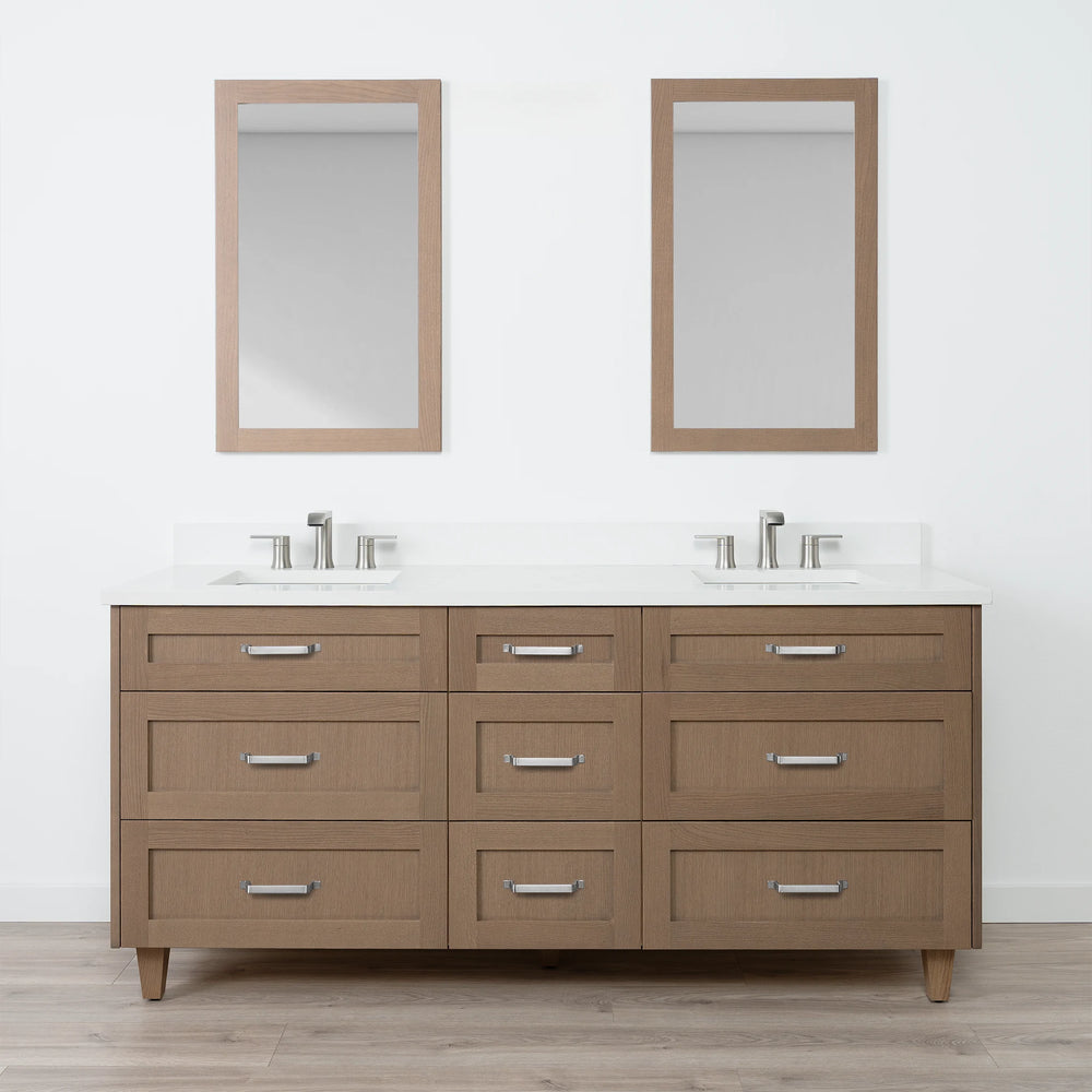 
                  
                    Bridgeport 72" Almond Coast Bathroom Vanity, Double Sink - All Drawers
                  
                