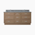 
                  
                    Bridgeport 72" Almond Coast Bathroom Vanity, Double Sink - All Drawers
                  
                