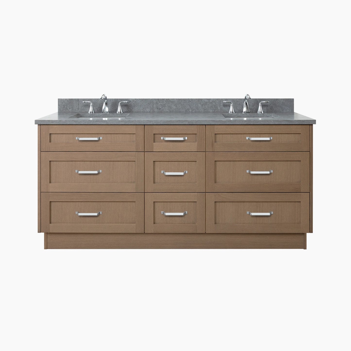 
                  
                    Bridgeport 72" Almond Coast Bathroom Vanity, Double Sink - All Drawers
                  
                