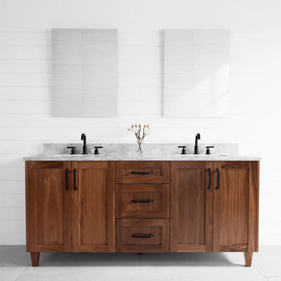 Bridgeport 72", Teodor® American Black Walnut Vanity, Double Sink Teodor Bathroom VanityCanada