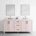 
                  
                    Bridgeport 72", Teodor® Champagne Pink Vanity, Double Sink Teodor Bathroom VanityCanada
                  
                