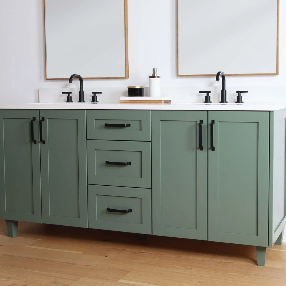
                  
                    Bridgeport 72" Sage Green Bathroom Vanity, Double Sink
                  
                
