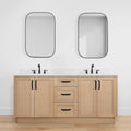 
                  
                    Bridgeport 72" White Oak Bathroom Vanity, Double Sink
                  
                