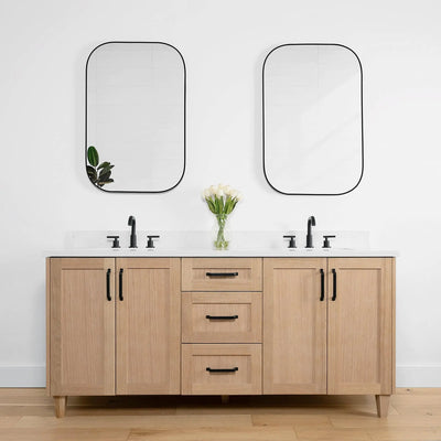 Bridgeport 72", Teodor® White Oak Vanity, Double Sink Teodor Bathroom VanityCanada