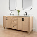 
                  
                    Bridgeport 72" White Oak Bathroom Vanity, Double Sink
                  
                