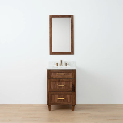 Bridgeport 24" American Black Walnut Bathroom Vanity